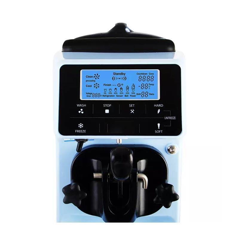 Vosco VST-16EM Soft Dondurma Makinesi, Paslanmaz Çelik Gövde, Mavi - 2