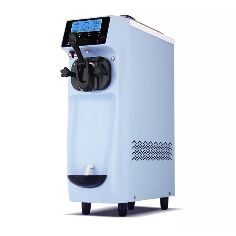 Vosco VST-16EM Soft Dondurma Makinesi, Paslanmaz Çelik Gövde, Mavi - 1