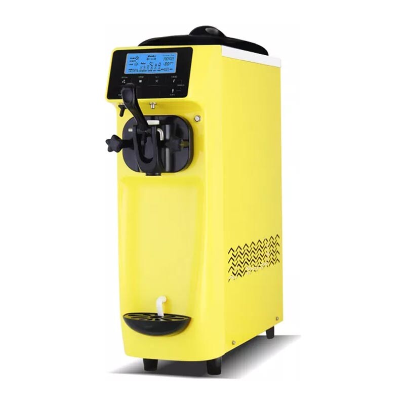 Vosco VST-16ES Soft Dondurma Makinesi, Paslanmaz Çelik Gövde, Sarı - 1