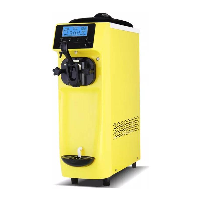 Vosco VST-16ES Soft Dondurma Makinesi, Paslanmaz Çelik Gövde, Sarı - 1