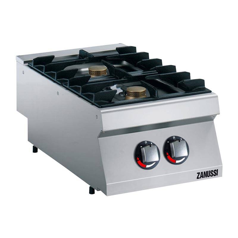 Zanussi 372000 2 Gözlü Set Üstü Ocak, Korumalı Pilot Işıklı, 400x700x250 mm, Gazlı - 1