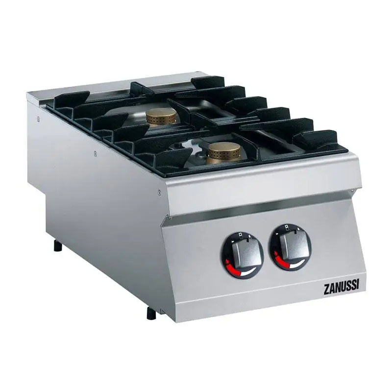 Zanussi 372000 2 Gözlü Set Üstü Ocak, Korumalı Pilot Işıklı, 400x700x250 mm, Gazlı - 1