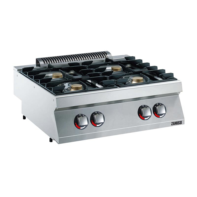 Zanussi 372001 4 Gözlü Set Üstü Ocak, Korumalı Pilot Işıklı, 800x700x250, Gazlı - Zanussi