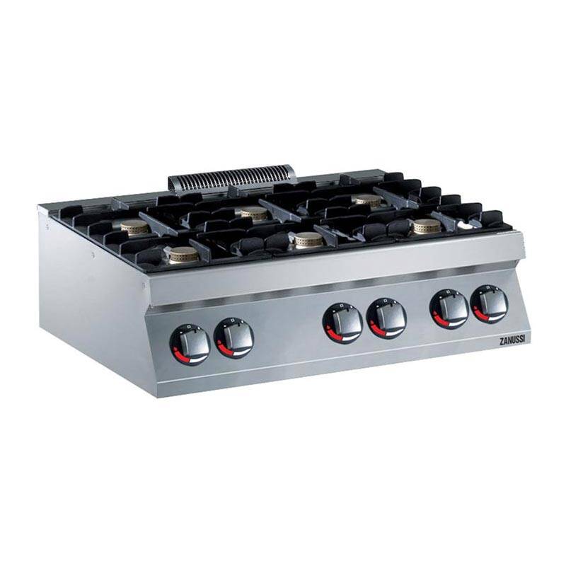 Zanussi 372004 6 Gözlü Set Üstü Ocak, Korumalı Pilot Işıklı, 1200x700x250, Gazlı - 1