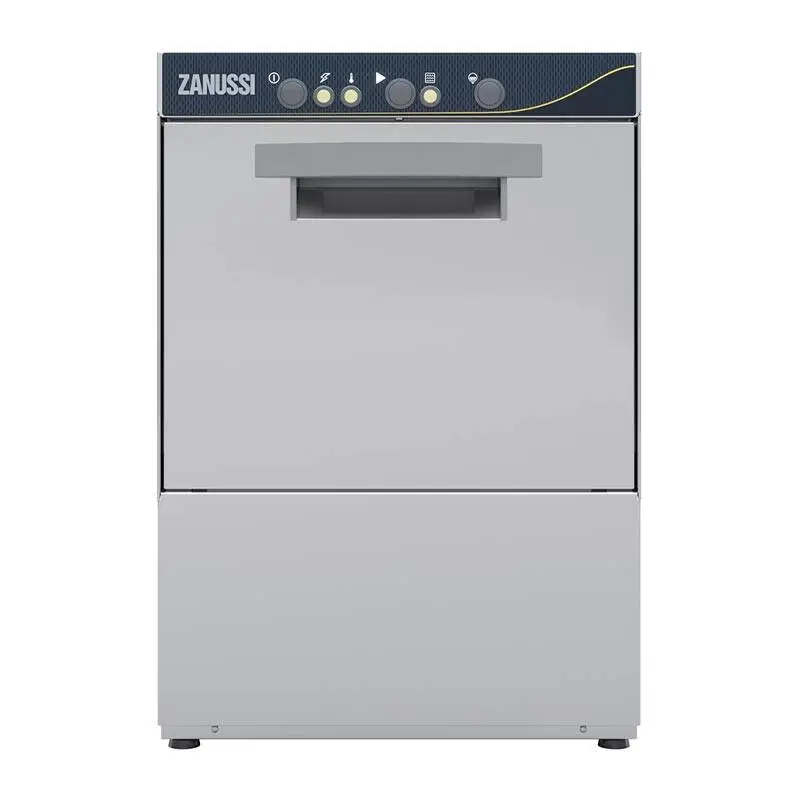 Zanussi 402278 Extrasmall Tek Cidarlı Profesyonel Bardak Yıkama Makinesi, 38x38 cm Sepetli, Tahliye ve Parlatıcı Pompalı - 1