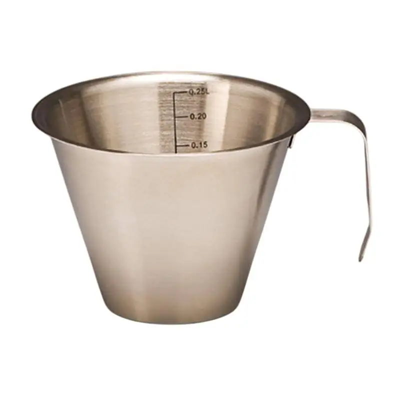 Zicco 3026-2 Sıvı Ölçek, Çelik, 250 ml - 1