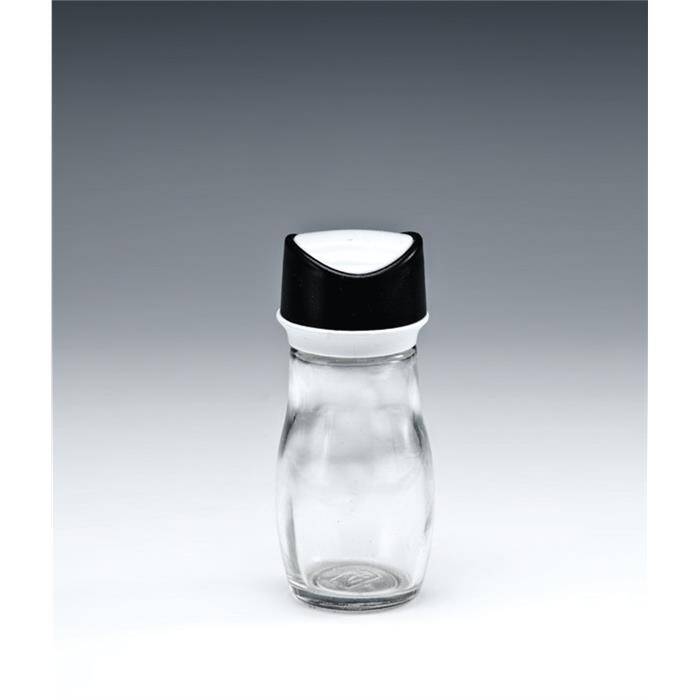 Zicco 8520 Tekli Tuzluk Biberlik, Cam Gövde, Siyah - 1