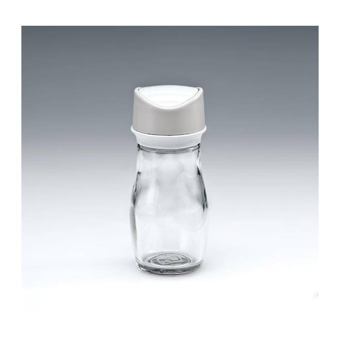 Zicco 8520 Tekli Tuzluk Biberlik, Cam Gövde, Beyaz - 1