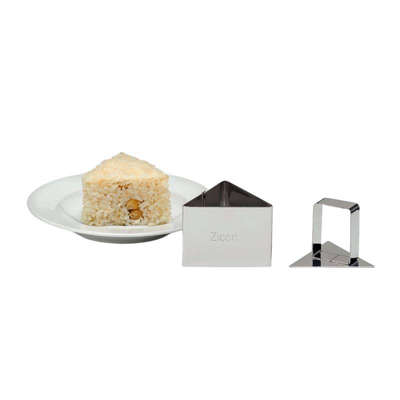 Zicco A3800 Üçgen Pilav Forması, Gümüş Renk - 1