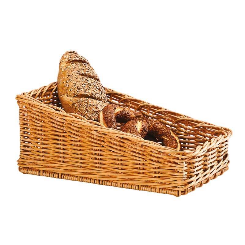 Zicco B-OT5170 Derin Model Ekmek Sepeti, Plastik, Koyu Kahverengi, 27x45x18x8 cm - 1