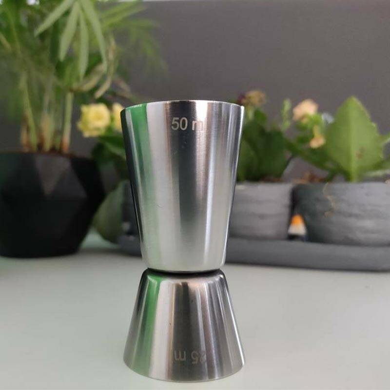 Zicco BA 01 Jigger, Barmenlere Özel, Gümüş Renk, 2.5/5 cl - 2