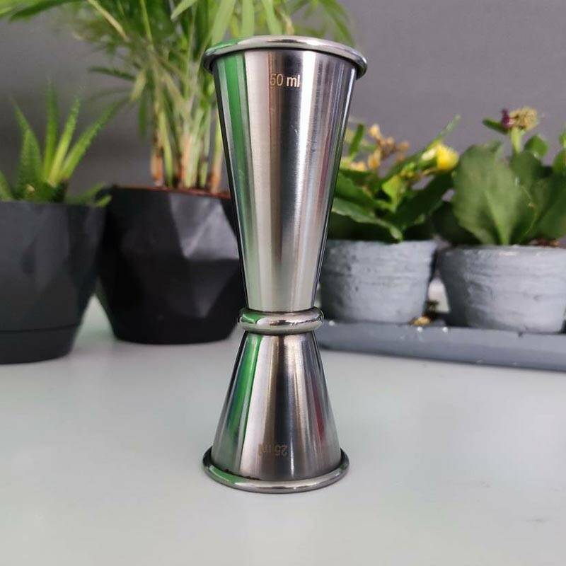 Zicco BA-03 Jigger, Barmenlere Özel, Gümüş Renk, 2.5/5 cl - 2