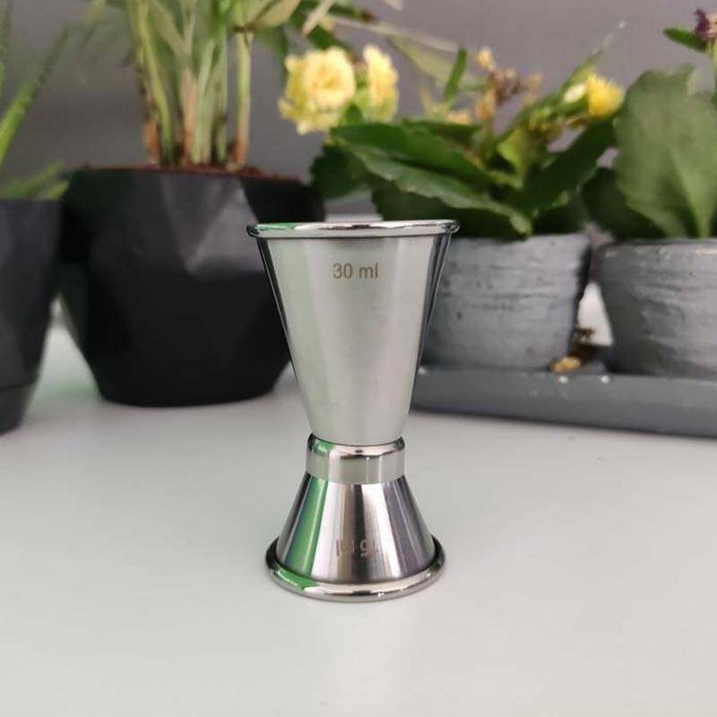 Zicco BA-04 Jigger, Barmenlere Özel, Gümüş Renk, 1.5/3 cl - 2