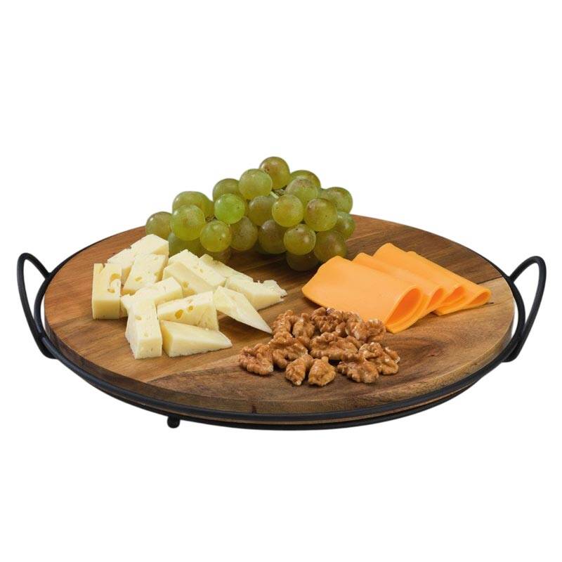 Zicco CH-0030 Ahşap Teşhir Sunum Standı, Metal Ayaklı, 31 cm - 1