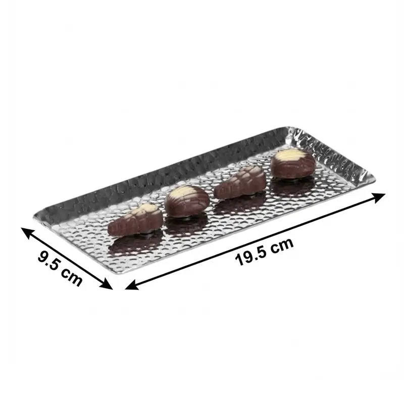 Zicco CPY-3 Çikolata Teşhir Tepsisi, Çelik, Gümüş Renk, 9.5x19.5 cm - Zicco (1)