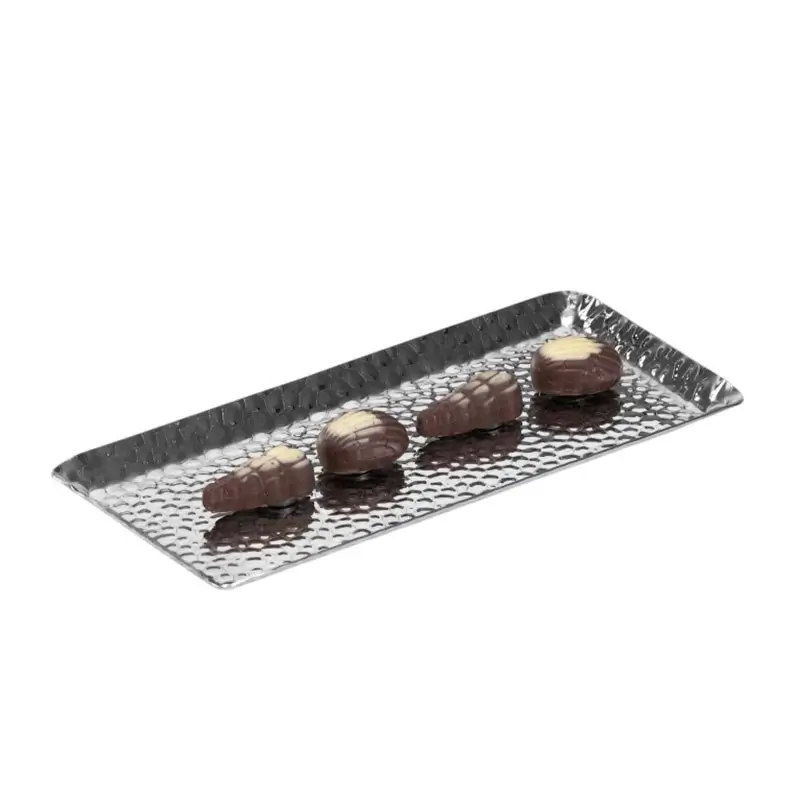Zicco CPY-4 Çikolata Teşhir Tepsisi, Çelik, Gümüş Renk, 12x23 cm - 1