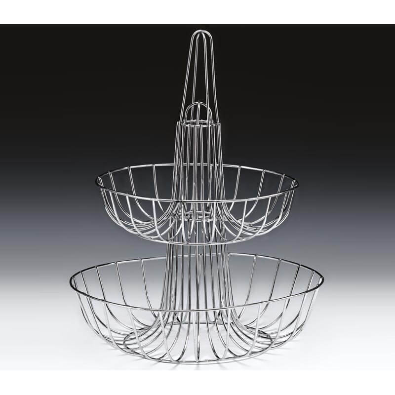 Zicco CS-78760 Tel Meyvelik, Krom Kaplama, 2 Katlı, 30x37 cm - Zicco
