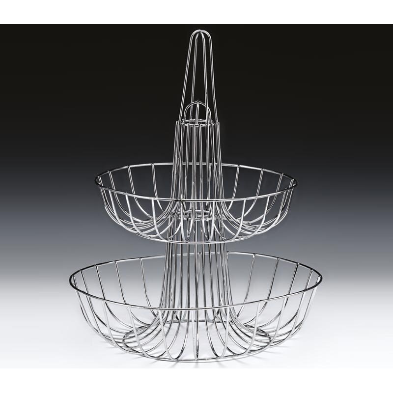 Zicco CS-78760 Tel Meyvelik, Krom Kaplama, 2 Katlı, 30x37 cm - Zicco