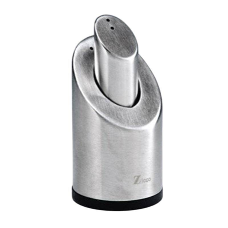 Zicco GS-SP086 Çelik Tuzluk Biberlik, Gümüş Renk, 8 cm - 1