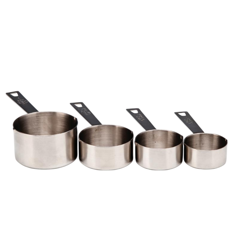 Zicco H-725 4'lü Sıvı Ölçek Takımı, Çelik, Gümüş Renk - 1