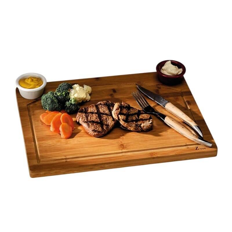Zicco HWC-04 Bambu Steak Tahtası, Dikdörtgen, 30x40x2 cm - Zicco