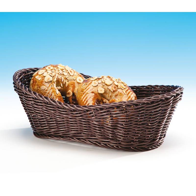 Zicco JE-1015 Büyük Boy Ekmek Sepeti, Plastik, Koyu Kahverengi, 29x20x10.5 cm - 1