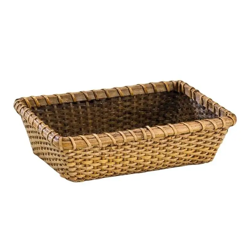 Zicco JF-017 Rattan Bambu Ekmek Sepeti, Dikdörtgen, 16x22x7 cm - 1