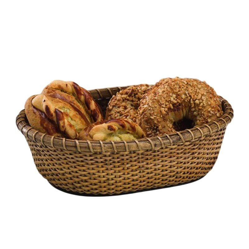 Zicco JF-017 Rattan Bambu Ekmek Sepeti, Oval, 19x26x7.5 cm - Zicco