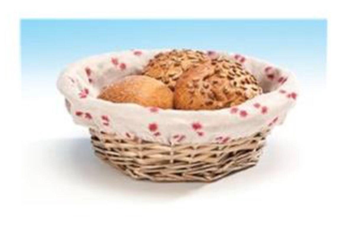Zicco JN-13059 Hasır Ekmek Sepeti, Yuvarlak, 25x9 cm - Zicco