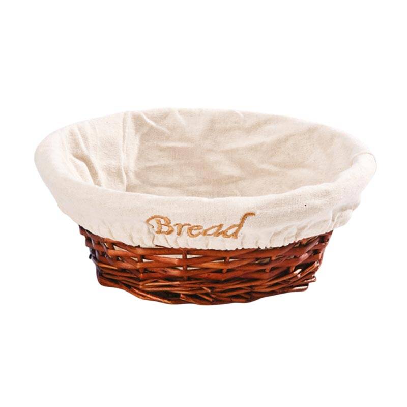 Zicco JN-2313 Bezli Ekmek Sepeti, Yuvarlak, Kahverengi, 24x8 cm - 1