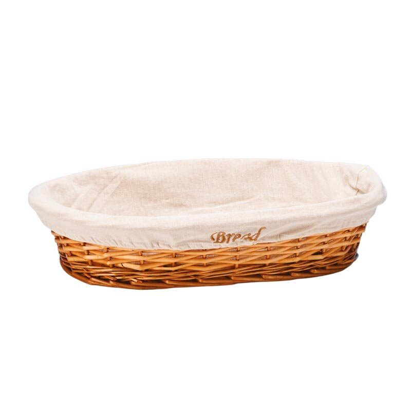 Zicco JN-5540 Bezli Ekmek Sepeti, Oval Model, Açık Kahverengi, 55x40x12 cm - Zicco