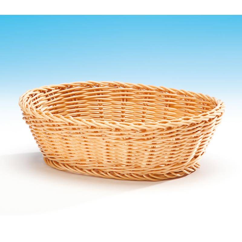 Zicco JQ-1001 Hasır Görünümlü Ekmek Sepeti, Oval Model, Açık Kahverengi, 25x19x8 cm - 1