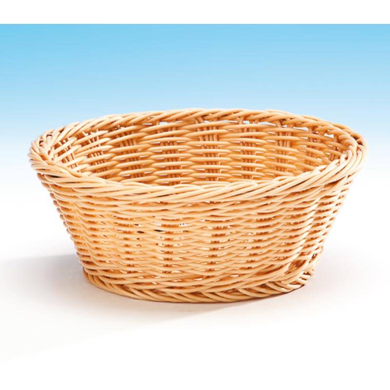 Zicco JQ-4002 Hasır Görünümlü Ekmek Sepeti, Plastik, Açık Kahverengi, 20x8 cm - 1