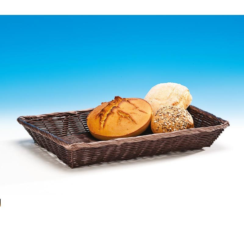 Zicco JQ-8003 Ekmek Sepeti, Küçük Boy, Plastik, Koyu Kahverengi, 42x30x7.5 cm - Zicco