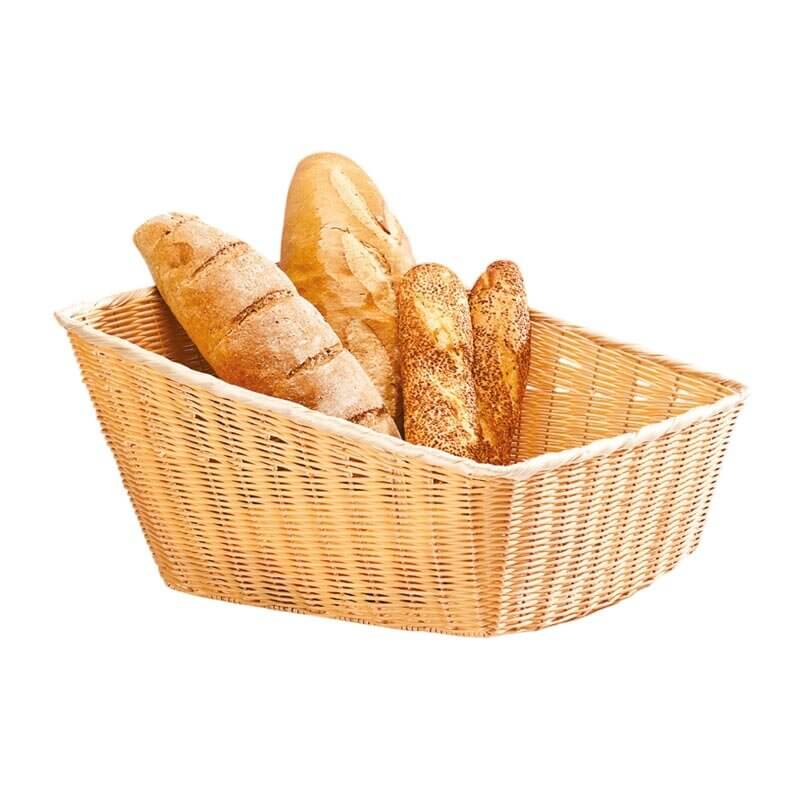 Zicco JQ-8021 Eğimli Ekmek Sepeti, Plastik, Açık Kahverengi, 46x40x25 cm - Zicco