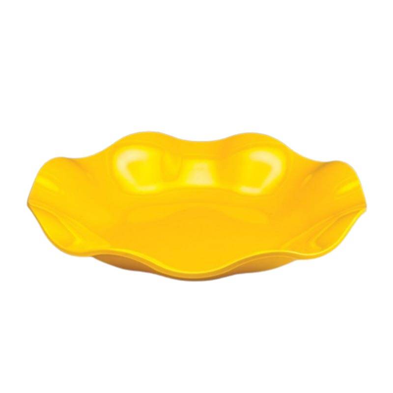 Zicco K-1043 Papatya Teşhir Tabağı, Melamin, Sarı, 45x7 cm - 1