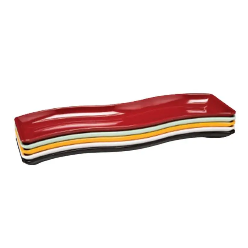 Zicco K-1071 Teşhir Sunum Tabağı, S Model, Melamin, Kırmızı, 60x18x4 cm - 1