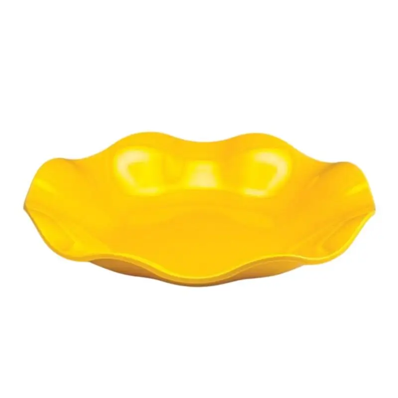Zicco K-1403 Papatya Teşhir Sunum Tabağı, Melamin, Sarı, 45x7 cm - 1