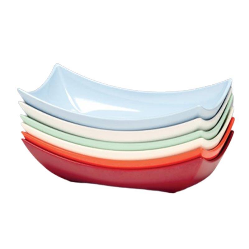 Zicco K-1523 Teşhir Tabağı, Melamin, Kırmızı, 14.5x28 cm - 1