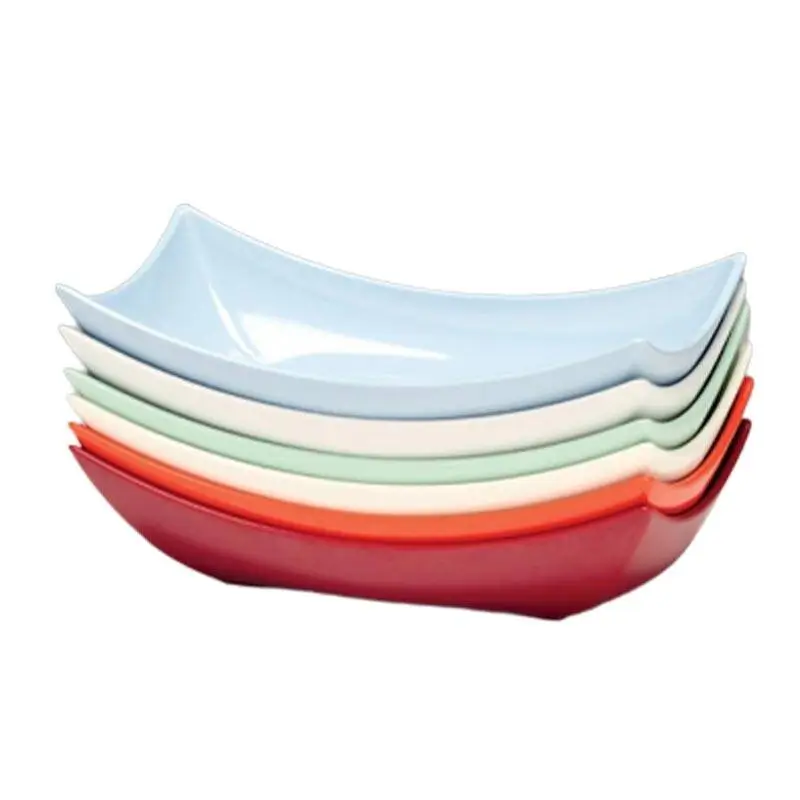 Zicco K-1523 Teşhir Tabağı, Melamin, Kırmızı, 14.5x28 cm - 1