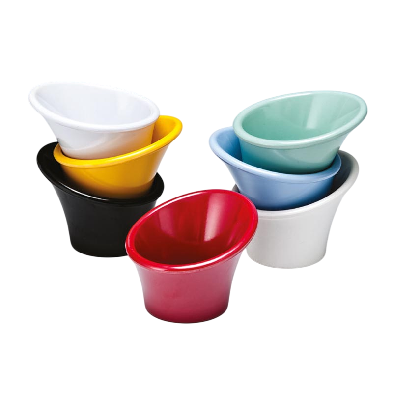 Zicco K-1963 Mini Boy Teşhir Kasesi, Melamin, Beyaz, 7.5x4-6 cm - 1