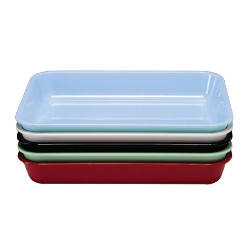 Zicco K-1994 Köşeli Teşhir Tabağı, Melamin, Kırmızı, 38x28.5x6 cm - Zicco