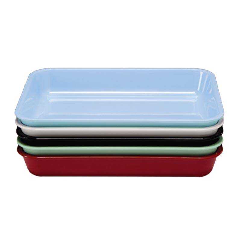 Zicco K-1994 Köşeli Teşhir Tabağı, Melamin, Siyah, 38x28.5x6 cm - 1