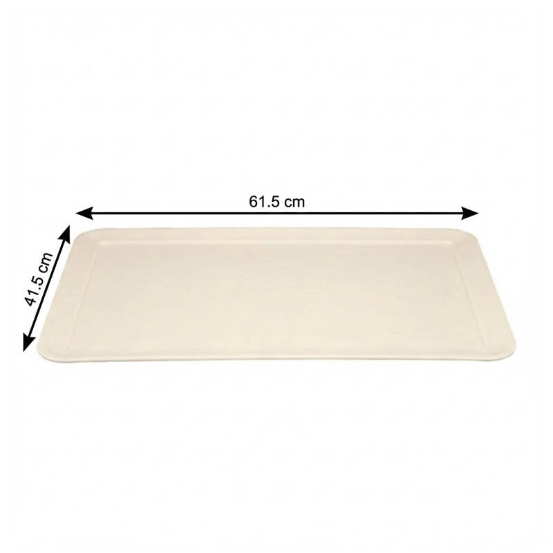 Zicco K-2005 Teşhir Sunum Tepsisi, Melamin, Krem, 61.5x41.5 cm - 2