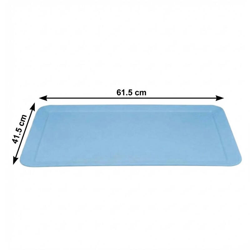 Zicco K-2005 Teşhir Sunum Tepsisi, Melamin, Mavi, 61.5x41.5 cm - 2