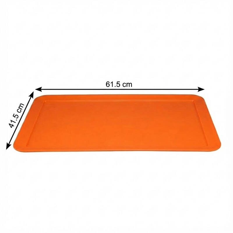 Zicco K-2005 Teşhir Sunum Tepsisi, Melamin, Turuncu, 61.5x41.5 cm - 2