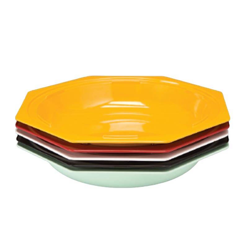 Zicco K-2008 Melamin Kase, Sekizgen Form, Kırmızı, 43x6 cm - 1