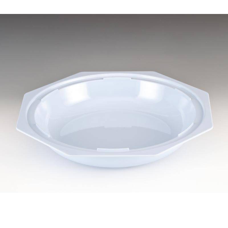 Zicco K-2008 Sekizgen Kase, Melamin, Beyaz, 43x6 cm - 1