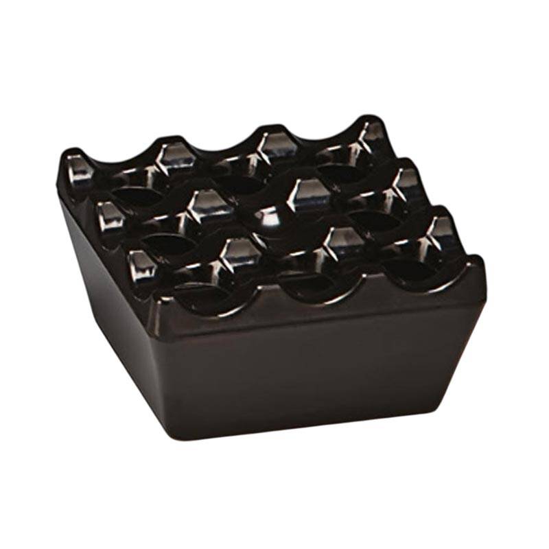 Zicco K-2012 Rüzgarlıklı Küllük, Melamin, Siyah, 9x9x4.5 cm - 1