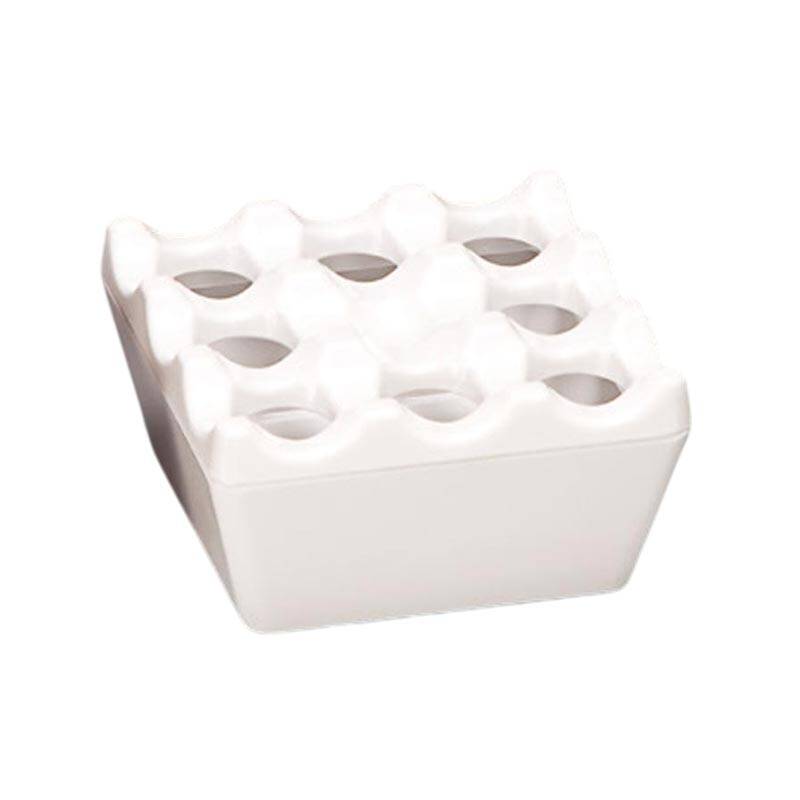 Zicco K-2012 Rüzgarlıklı Küllük, Melamin, Beyaz, 9x9x4.5 cm - 1